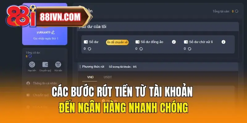 Các bước rút tiền từ tài khoản đến ngân hàng nhanh chóng